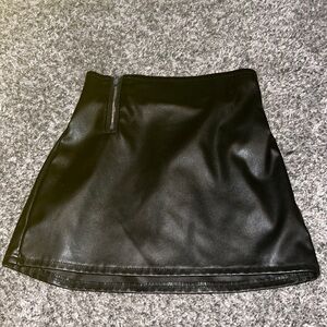 Girls Leather Skirt